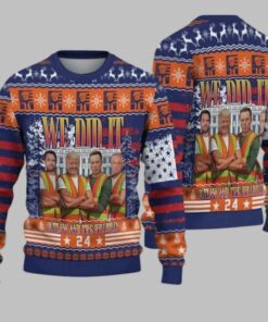 We Did It Outlaw And The Hillbilly 2024 Ugly Christmas Sweater