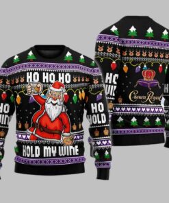 Whiskey Santa Claus Ugly Christmas Sweater