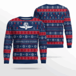 Wing Wheel Flag Ugly Christmas Sweater