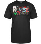 Groovy Er Cna Nurse Winter For Funny Women Christmas Nurse T Shirt