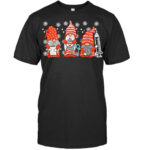 Nurse Christmas Gnomes Cute Xmas Scrub Top For Nurses Women T Shirt