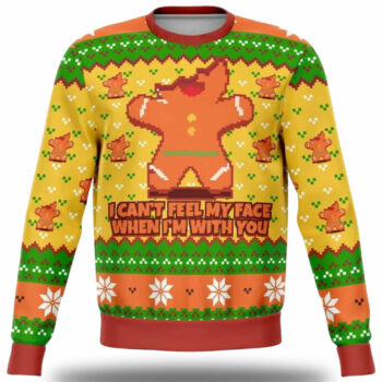 I Cant Feel My Face When Im With You Ugly Christmas Sweater 2025