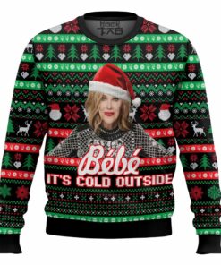 Moira Rose, Bebe It Cold Outside Meme Ugly Christmas Sweater