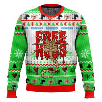 Free Hugs Bestie Facehugger Alien Ugly Sweater
