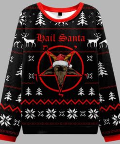 Hail Santa Ugly Christmas Sweater