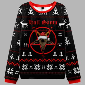 Hail Santa Ugly Christmas Sweater
