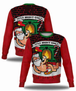 Sexy Night With Santa Ugly Christmas Sweater 2025