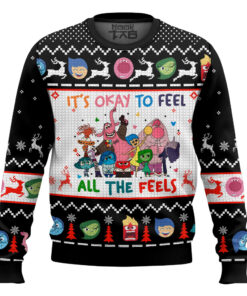 It's Okay To Feel All The Feels Inside Out Ugly Sweater