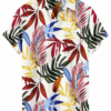 Palm Leaves Hawaiian Shirt – White Tropical