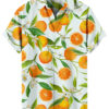 Orange Citrus Hawaiian Shirt – Light Blue