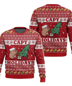 2025 Capybara Holidays Ugly Christmas Sweater