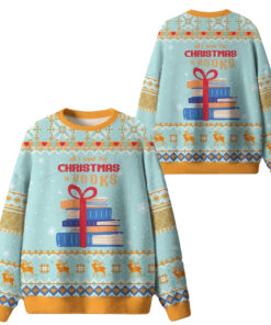 2025 Christmas All I Want For Christmas Is Books Ugly Sweater