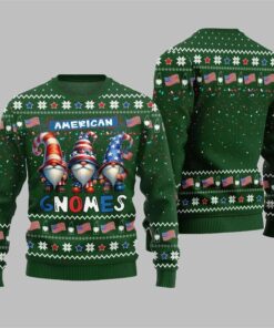 2025 Christmas American Gnomes Ugly Sweater