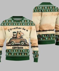 2025 Christmas Be A Capybara Ugly Christmas Sweater