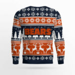 2025 Christmas Bears Reindeer Football Ugly Sweater