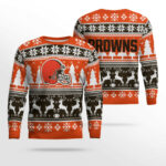 2025 Christmas Browns Reindeer Football Ugly Sweater 1 2025 Christmas Browns Reindeer Football Ugly Sweater
