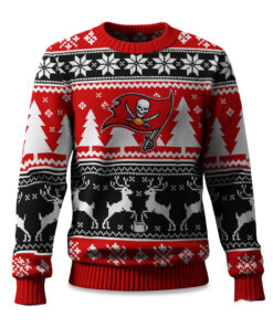 2025 Christmas Buccaneers Reindeer Football Ugly Sweater