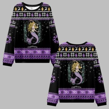 2025 Christmas Capricorn Zodiac Ugly Christmas Sweater