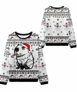 2025 Christmas Capybara Smoking Ugly Sweater