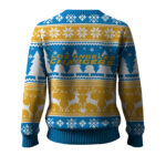 2025 Christmas Chargers Reindeer Football Ugly Sweater