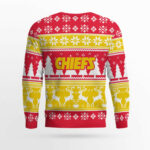 2025 Christmas Chiefs Reindeer Football Ugly Sweater