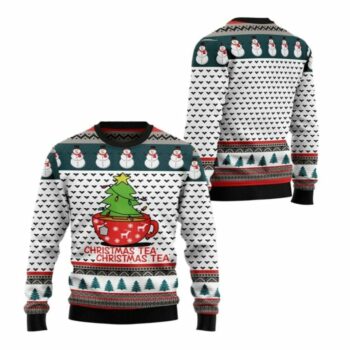 2025 Christmas Christmas Tea Christmas Tea Ugly Christmas Sweater