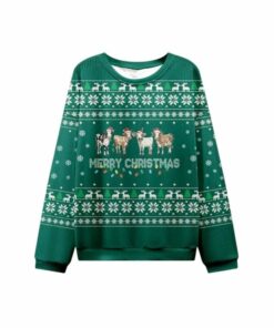 2025 Christmas Cow Merry Christmas Ugly Sweater