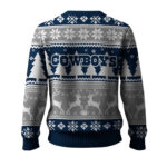 2025 Christmas Cowboys Reindeer Football Ugly Sweater