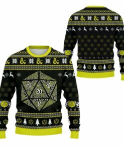 2025 Christmas DnD Classes Ugly Christmas Sweater