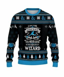 2025 Christmas DnD I Am The Master Of The Arcane Ugly Sweater