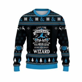 2025 Christmas DnD I Am The Master Of The Arcane Ugly Sweater
