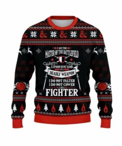 2025 Christmas DnD I am the Master of the Battlefield Ugly Sweater