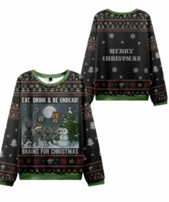 2025 Christmas Eat Drink Be Undead Ugly Sweater
