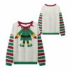 2025 Christmas Elf Costume Ugly Sweater