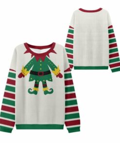 2025 Christmas Elf Costume Ugly Sweater