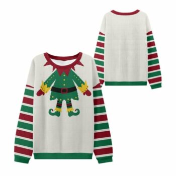 2025 Christmas Elf Costume Ugly Sweater