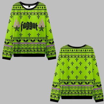 2025 Christmas Faggot Pride Ugly Christmas Sweater