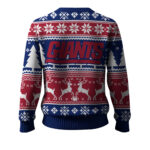 2025 Christmas Giants Reindeer Football Ugly Sweater