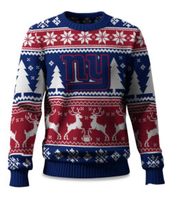 2025 Christmas Giants Reindeer Football Ugly Sweater
