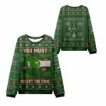 2025 Christmas Give You Frog Ugly Christmas Sweater-1-2