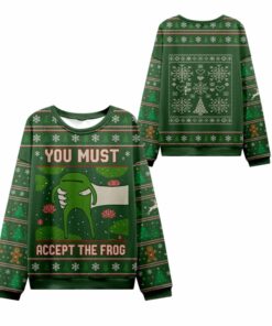 2025 Christmas Give You Frog Ugly Christmas Sweater