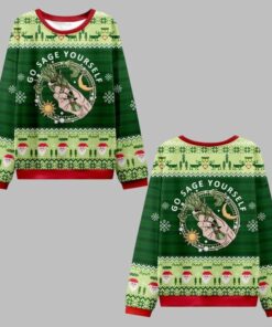 2025 Christmas Go Sage Yourself Ugly Christmas Sweater