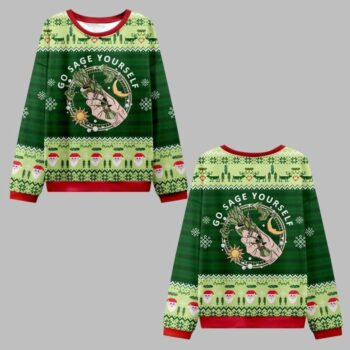 2025 Christmas Go Sage Yourself Ugly Christmas Sweater