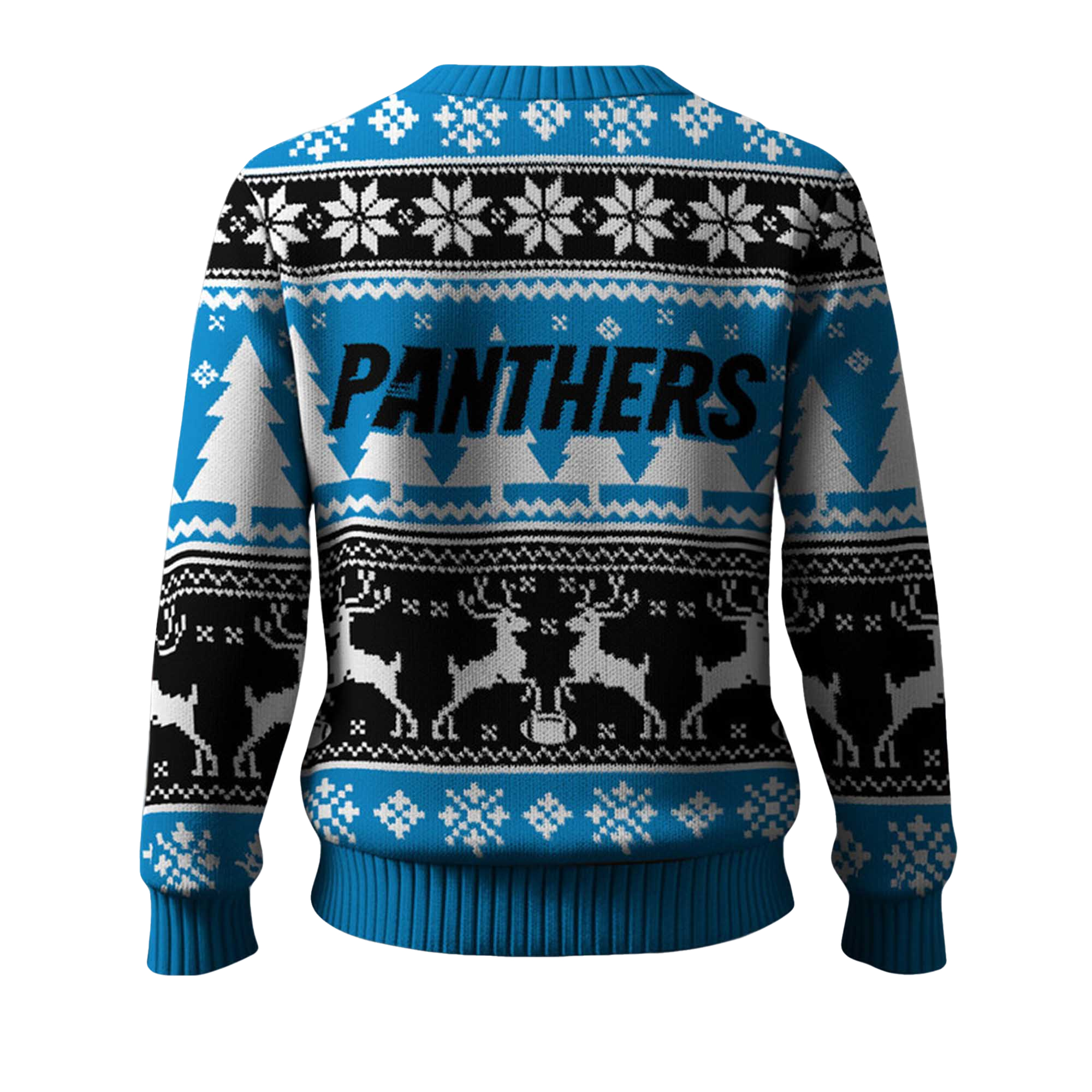 2025 Christmas Panthers Reindeer Football Ugly Sweater 2025 Christmas Panthers Reindeer Football Ugly Sweater
