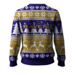 2025 Christmas Ravens Reindeer Football Ugly Sweater