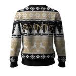 2025 Christmas Saints Reindeer Football Ugly Sweater