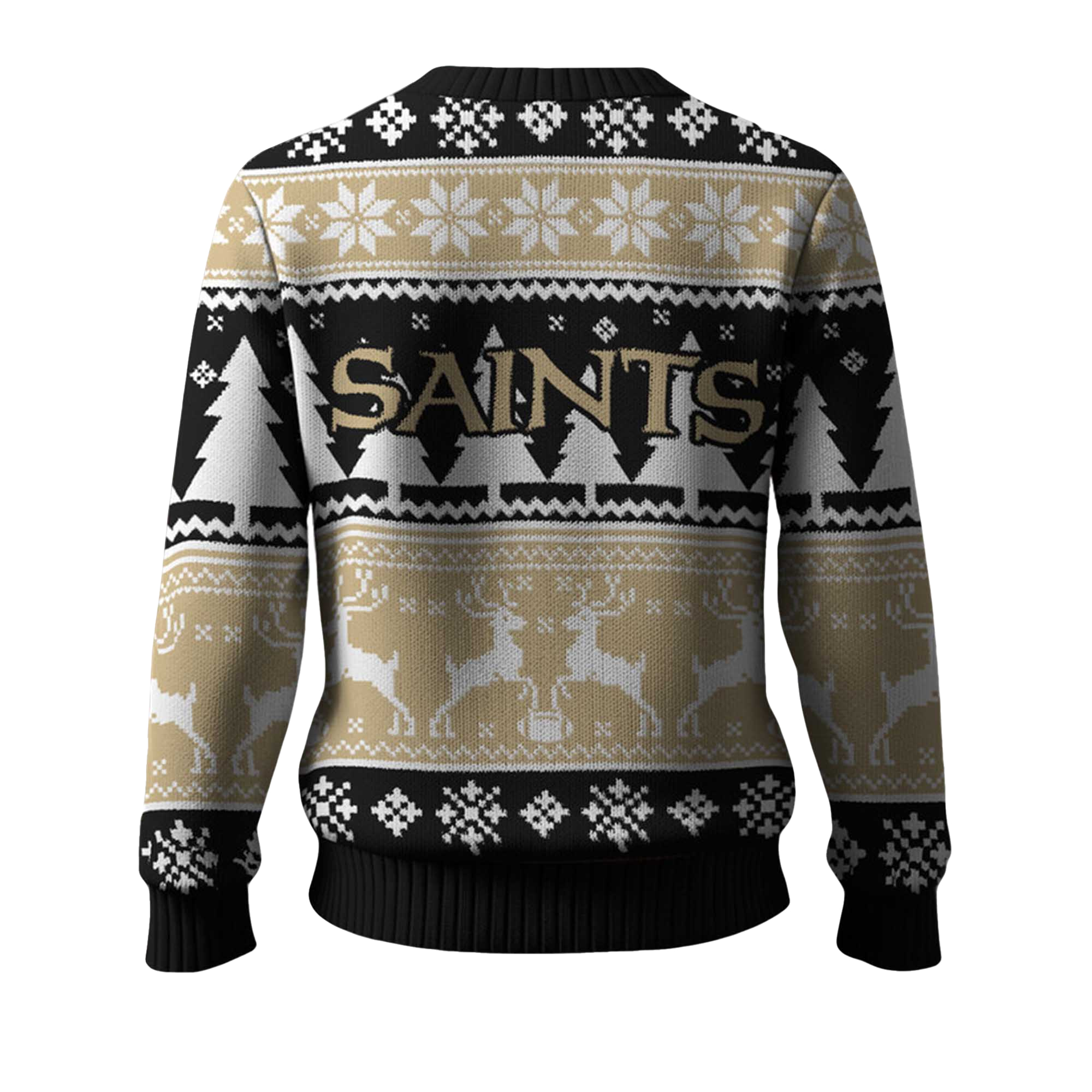 2025 Christmas Saints Reindeer Football Ugly Sweater 2025 Christmas Saints Reindeer Football Ugly Sweater