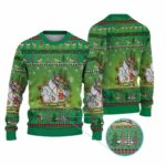 2025 Christmas The Grnch & Max with Sleigh Ugly Christmas Sweater 1 2025 Christmas The Grnch & Max with Sleigh Ugly Christmas Sweater-1-2