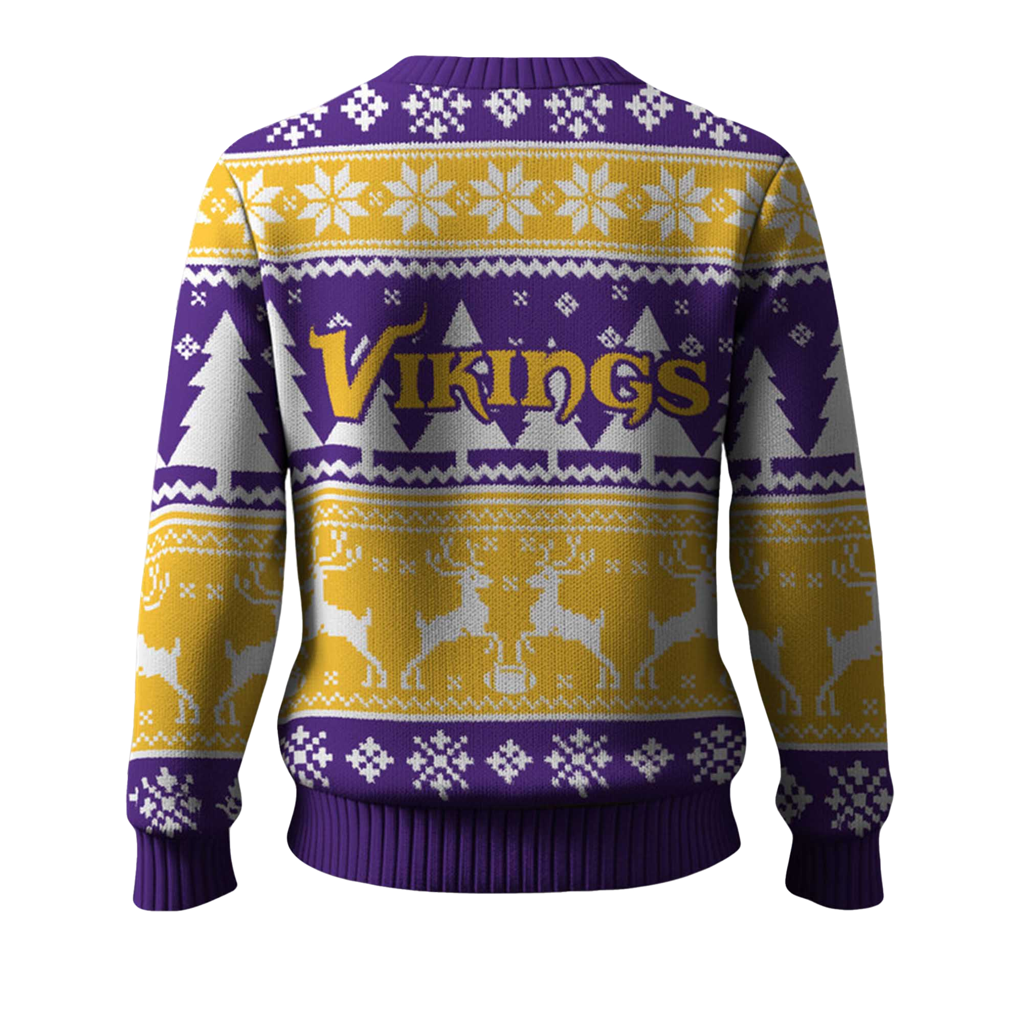 2025 Christmas Vikings Reindeer Football Ugly Sweater 2025 Christmas Vikings Reindeer Football Ugly Sweater