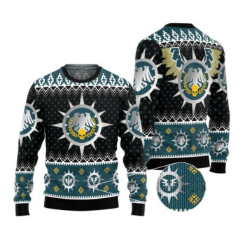 2025 Christmas Warhammer Raven Guard Iconic Ugly Christmas Sweater